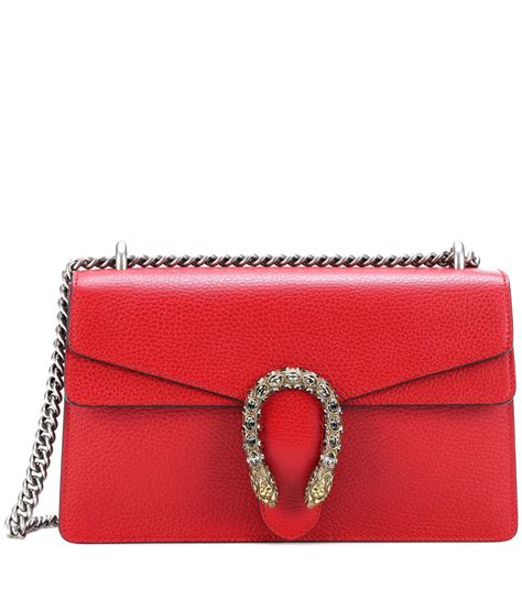 gucci dionysus leather mini chain shoulder bag red|gucci dionysus crocodile.